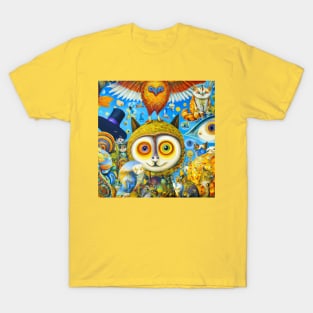 Chaotic and Colorful Fantasy Creatures T-Shirt